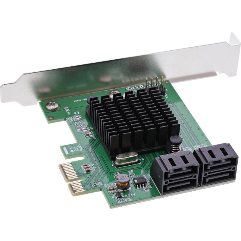 InLine® Schnittstellenkarte 4x SATA 6Gb/s Controller PCIe 2.0 (PCI-Express)
