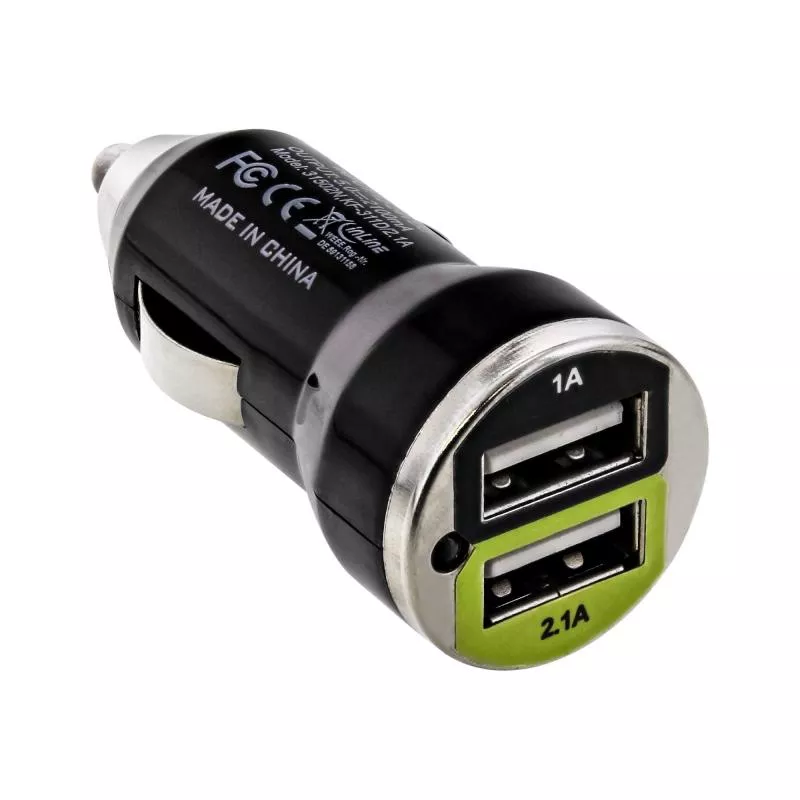 InLine® USB KFZ Ladegerät Stromadapter 12/24VDC zu 5V DC/2.1A Mini