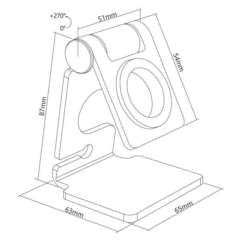 InLine® Aluminium Halter für die Apple Watch