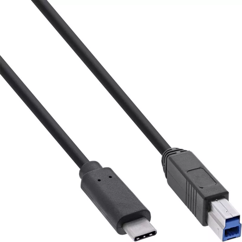 InLine® USB 3.2 Gen.1 Hub 7 Port Aluminiumgehäuse schwarz mit 2,5A Netzteil
