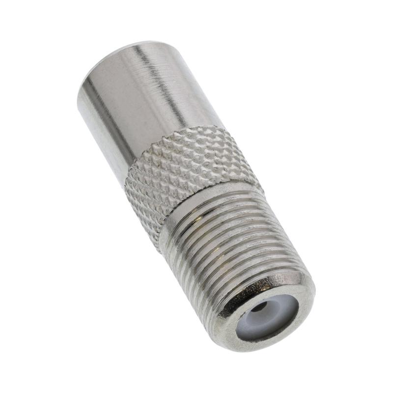 InLine® Koaxial Adapter IEC- Stecker (Antenne) auf F-Buchse InLine® Koaxial Adapter IEC- Stecker (Antenne) auf F-Buchse