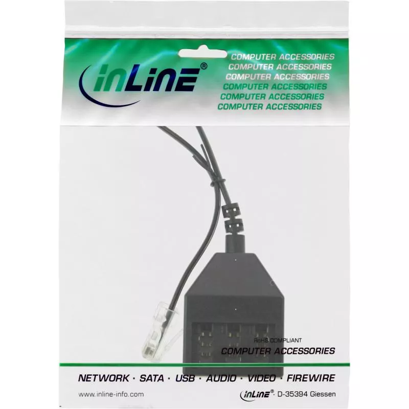 TAE Adapterkabel – RJ45 Stecker auf TAE NFN Dose, 20cm TAE Adapterkabel – RJ45 Stecker auf TAE NFN Dose, 20cm