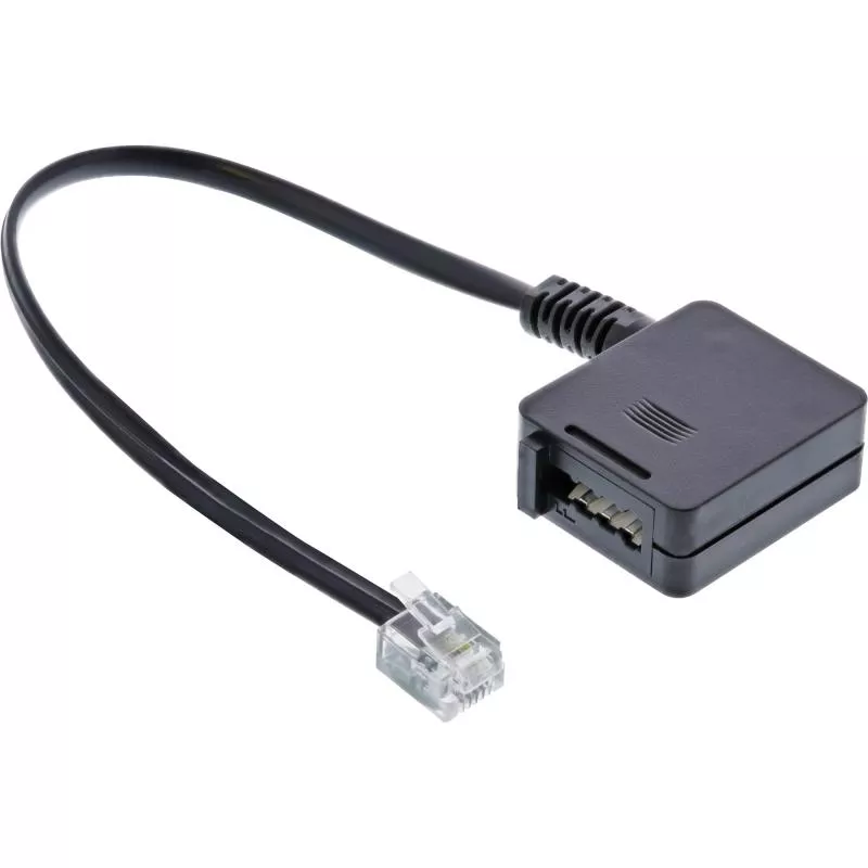 InLine® TAE Adapterkabel RJ11 Stecker auf TAE-F Buchse 0,2m InLine® TAE Adapterkabel RJ11 Stecker auf TAE-F Buchse 0,2m