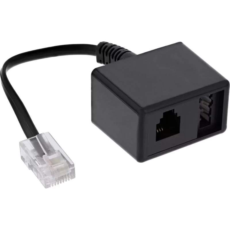 InLine® TAE Adapterkabel RJ45 Stecker auf TAE-N & RJ11 Buchse InLine® TAE Adapterkabel RJ45 Stecker auf TAE-N & RJ11 Buchse