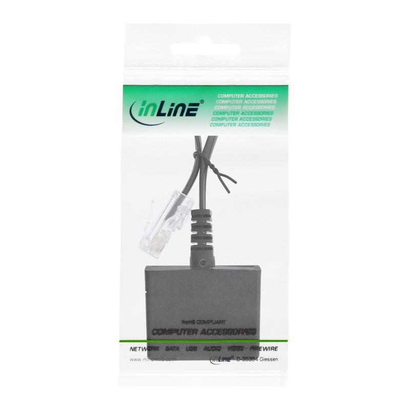 InLine® TAE Adapterkabel RJ45 Stecker auf TAE-N & RJ11 Buchse