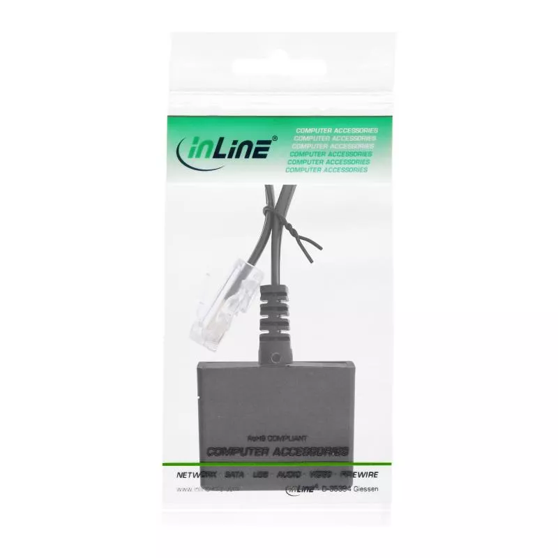 InLine® TAE Adapterkabel RJ45 Stecker auf TAE-N & RJ11 Buchse InLine® TAE Adapterkabel RJ45 Stecker auf TAE-N & RJ11 Buchse