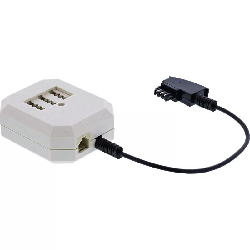 InLine® TAE Adapter TAE-F Stecker an TAE NFN + RJ11 (6P4C) Buchse 0,2m InLine® TAE Adapter TAE-F Stecker an TAE NFN + RJ11 (6P4C) Buchse 0,2m