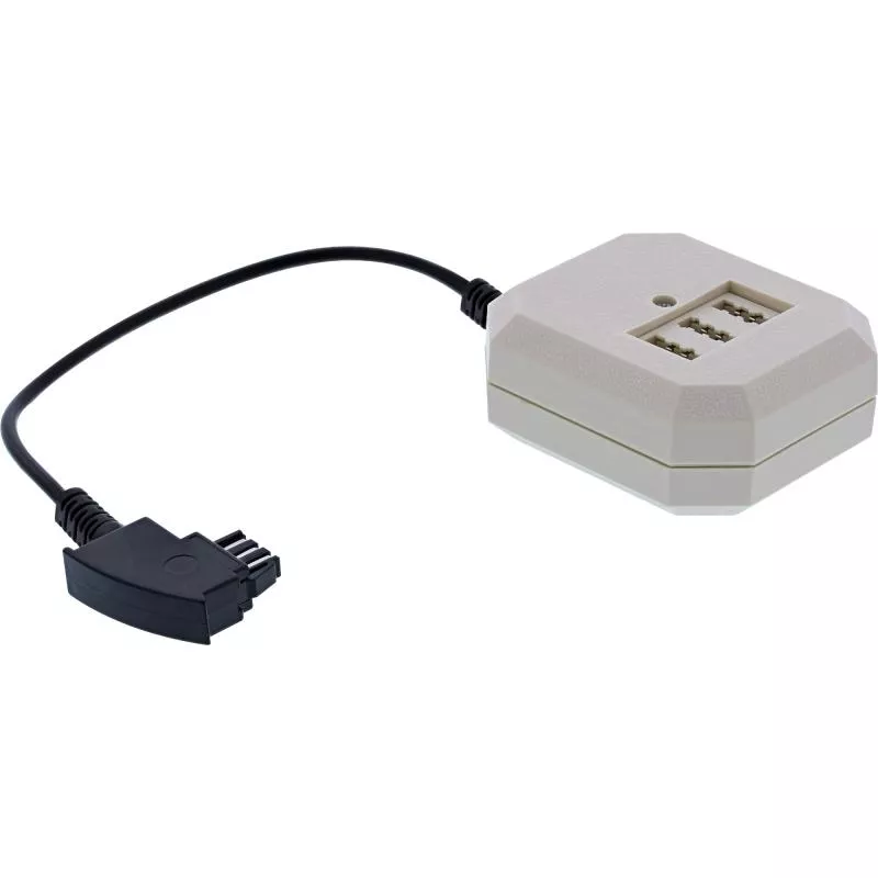 InLine® TAE Adapter TAE-F Stecker an TAE NFN + RJ11 (6P4C) Buchse 0,2m InLine® TAE Adapter TAE-F Stecker an TAE NFN + RJ11 (6P4C) Buchse 0,2m