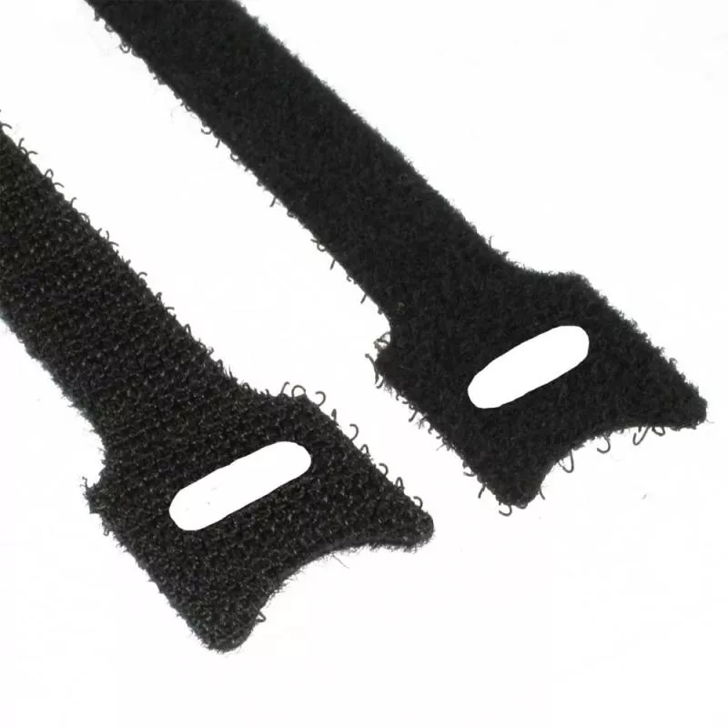 InLine® Kabelbinder 12x125mm Klett Verschluss 10er schwarz
