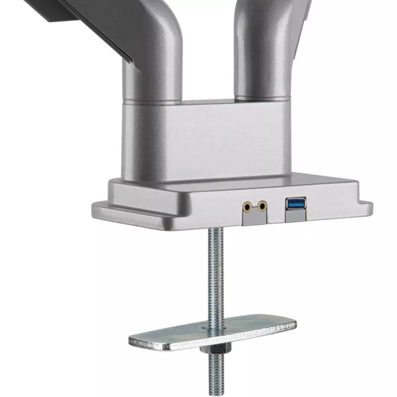 InLine® Tischhalterung mit Lifter und USB/Audio beweglich für zwei Monitore bis 81cm (32") max. 9kg InLine® Tischhalterung mit Lifter und USB/Audio beweglich für zwei Monitore bis 81cm (32") max. 9kg