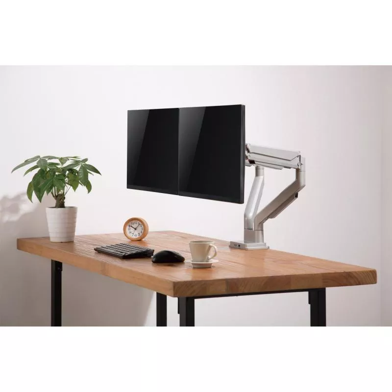 InLine® Tischhalterung mit Lifter und USB/Audio beweglich für zwei Monitore bis 81cm (32") max. 9kg InLine® Tischhalterung mit Lifter und USB/Audio beweglich für zwei Monitore bis 81cm (32") max. 9kg