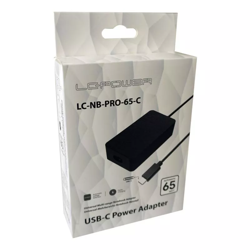 LC-Power LC-NB-PRO-65-C USB-C-Notebook-Netzteil 65W