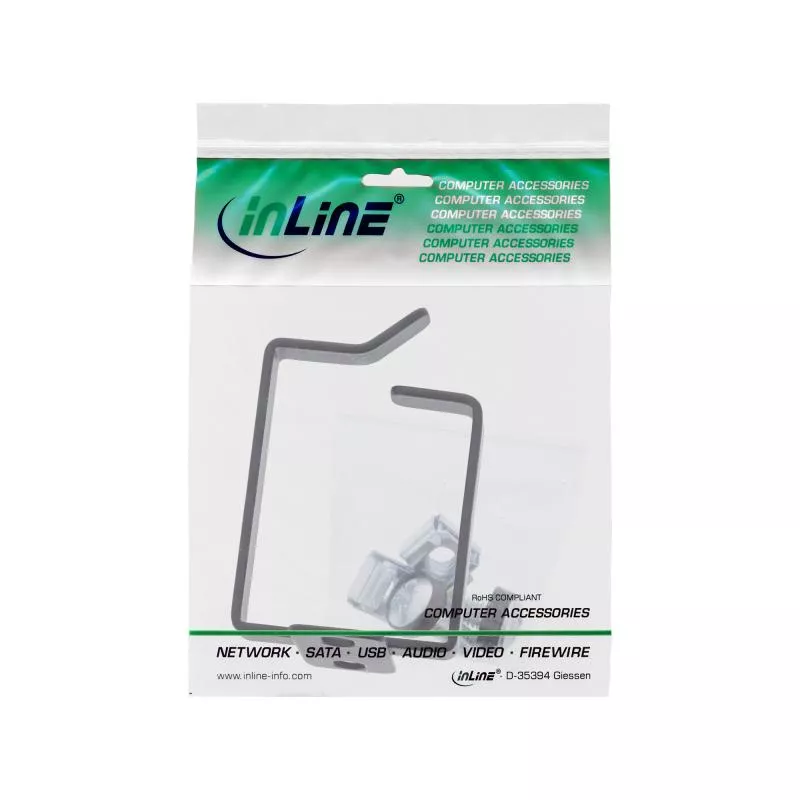 InLine® Kabelbügel Metall 40x50mm schwarz