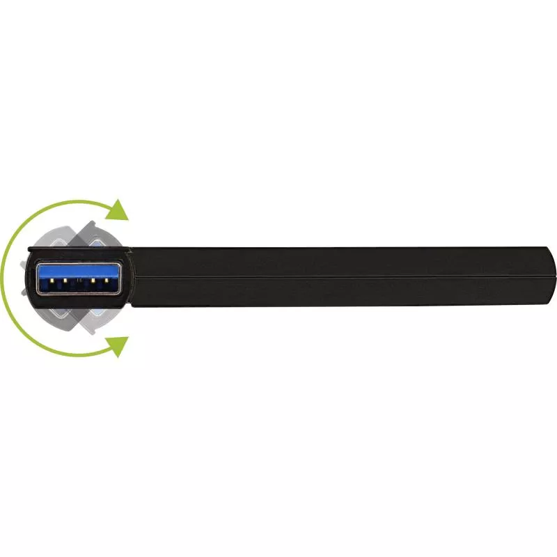 InLine® Quick Charge 3.0 USB Notebook-Netzteil, Ladegerät, 4x USB A + USB Typ-C, 80W, schwarz