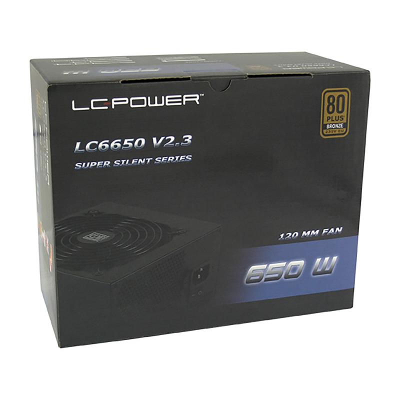 LC-Power LC6650 V2.3 ATX-Netzteil Super-Silent-Serie 650W 80 Plus Bronze