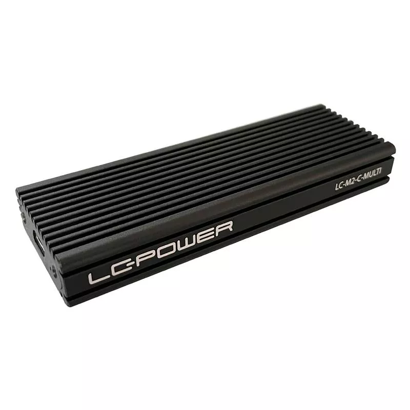 LC-Power LC-M2-C-MULTI M.2-SSD-Gehäuse (NVMe & SATA) USB 3.2 Gen.2x1 schwarz