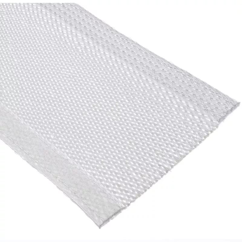 Kabelschlauch Gewebeschlauch – 1 m x 40 mm – Weiß – mit Klettverschluss Kabelschlauch Gewebeschlauch – 1 m x 40 mm – Weiß – mit Klettverschluss