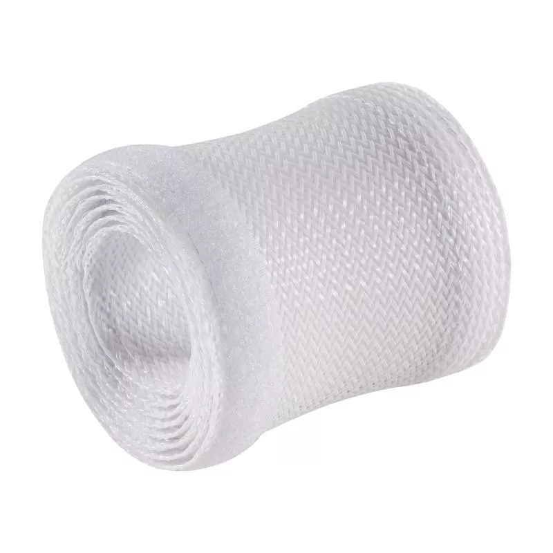 Kabelschlauch Gewebeschlauch – 1 m x 40 mm – Weiß – mit Klettverschluss Kabelschlauch Gewebeschlauch – 1 m x 40 mm – Weiß – mit Klettverschluss