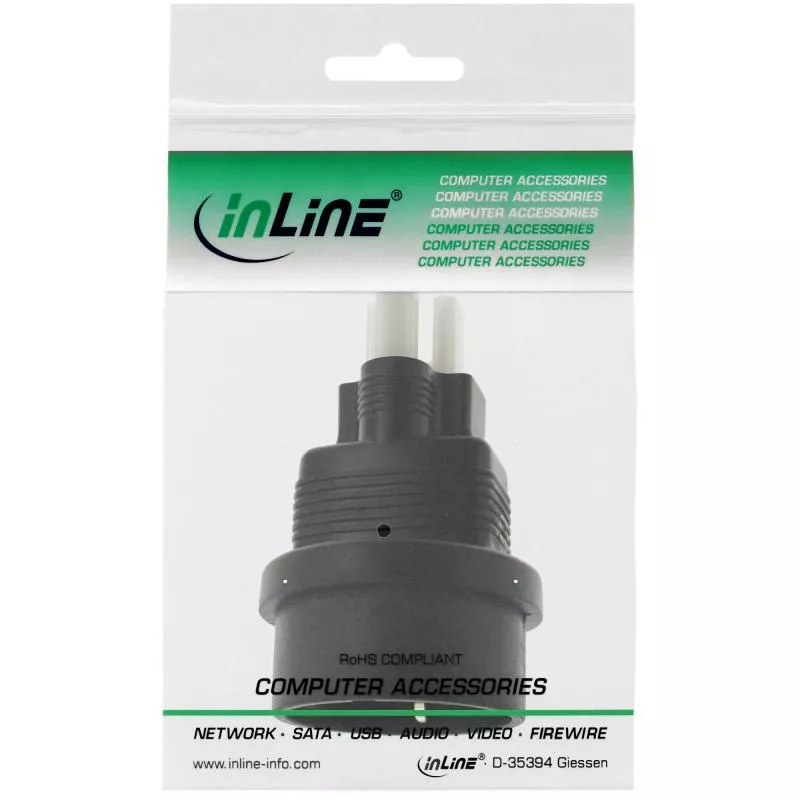 InLine® Reiseadapter USA Stecker auf Schutzkontakt Buchse