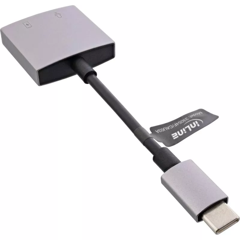 InLine® USB-C Audio Adapterkabel USB-C zu 3,5mm Buchse + PD 30W InLine® USB-C Audio Adapterkabel USB-C zu 3,5mm Buchse + PD 30W