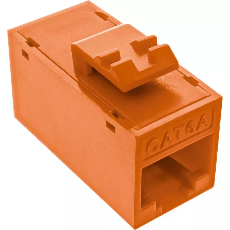 8er-Pack RJ45 Keystone-Module Cat.6A, ungeschirmt, Buchse/Buchse, Snap-In, orange 8er-Pack RJ45 Keystone-Module Cat.6A, ungeschirmt, Buchse/Buchse, Snap-In, orange