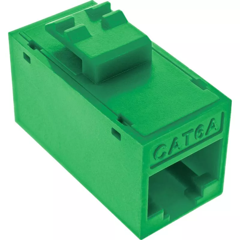 8er-Pack RJ45 Keystone-Module Cat.6A, ungeschirmt, Buchse/Buchse, Snap-In, grün 8er-Pack RJ45 Keystone-Module Cat.6A, ungeschirmt, Buchse/Buchse, Snap-In, grün