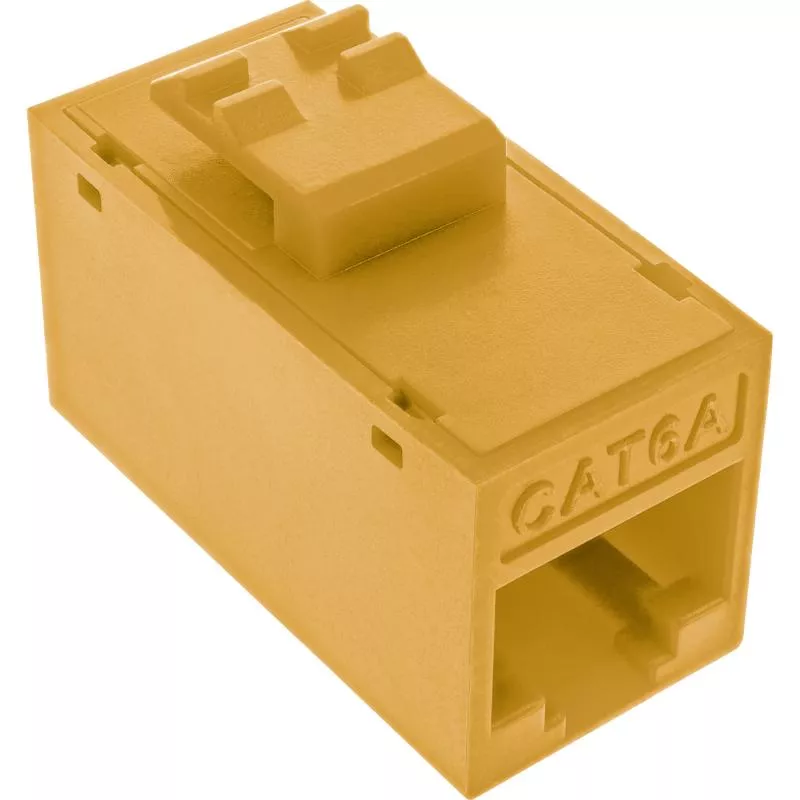 8er-Pack RJ45 Keystone-Module Cat.6A, ungeschirmt, Buchse/Buchse, Snap-In, gelb 8er-Pack RJ45 Keystone-Module Cat.6A, ungeschirmt, Buchse/Buchse, Snap-In, gelb