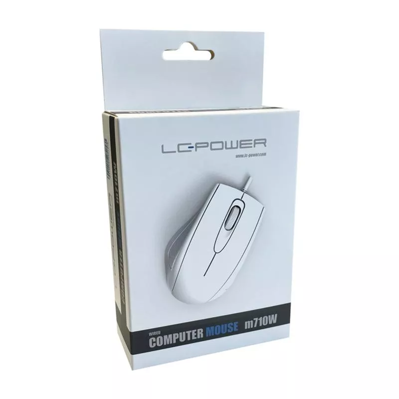 LC-Power LC-m710W, optische USB-Maus, 800dpi, weiß