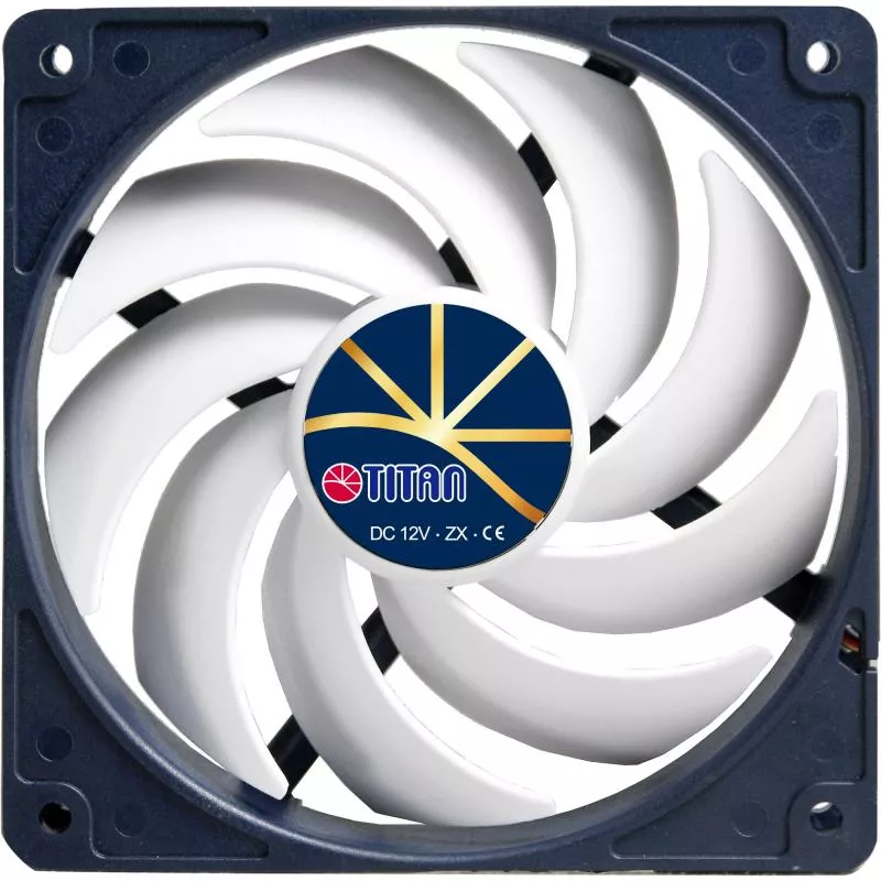 Titan TFD-12025H12ZP/KE(RB) Lüfter 120x120x25mm, Extreme Silent Fan, mit PWM, leise