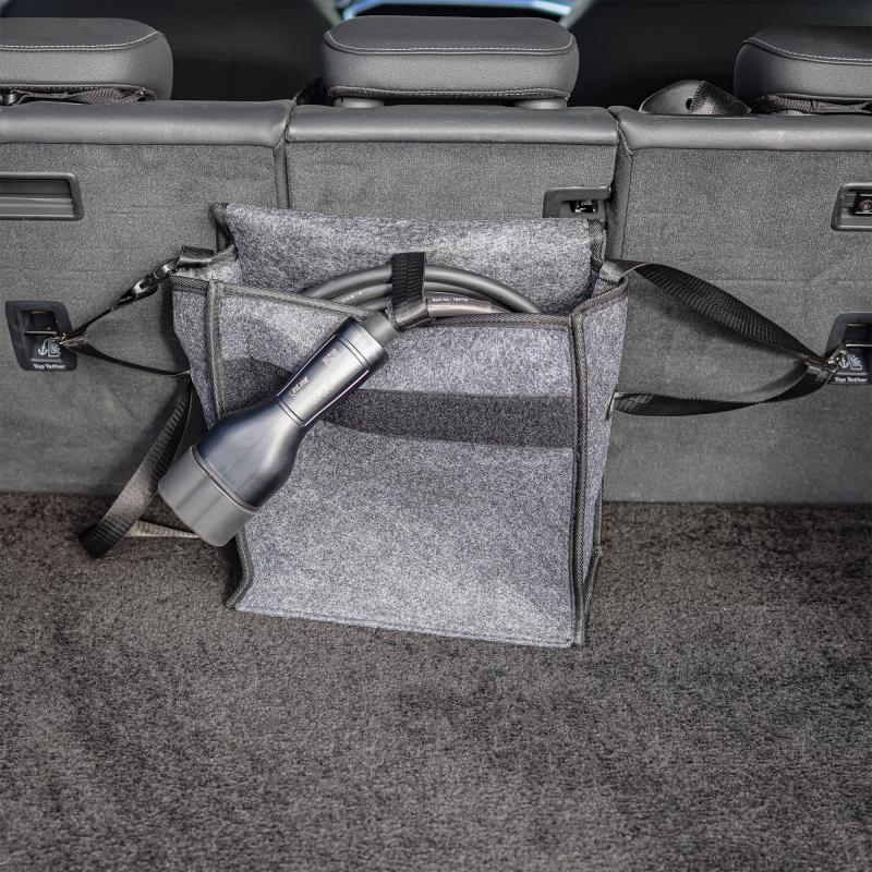 InLine® Aufbewahrungstasche für EV Autoladekabel, bis 7,5m, grau