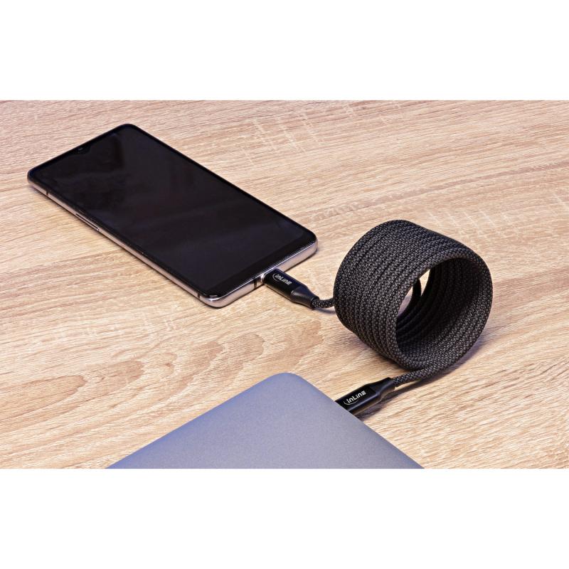 InLine® Magnetic USB-C Kabel USB-C Stecker/Stecker 100W schwarz