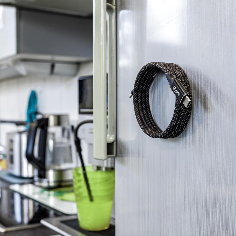 InLine® Magnetic USB-C Kabel USB-C Stecker/Stecker 100W schwarz