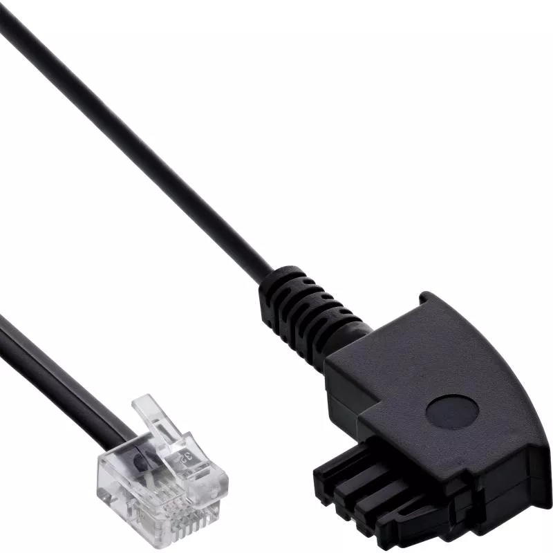 InLine® TAE-F Kabel für DSL Splitter, TAE-F ST an Western 6/2 DEC ST