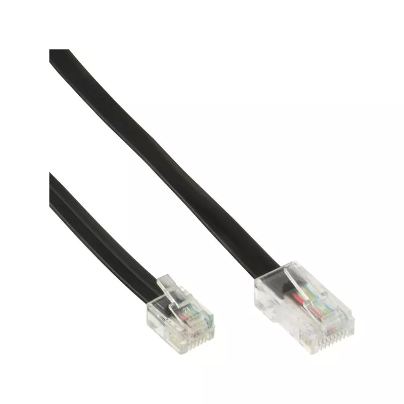 InLine® Modularkabel RJ45 zu RJ12 Stecker / Stecker 6-adrig 10m InLine® Modularkabel RJ45 zu RJ12 Stecker / Stecker 6-adrig 10m