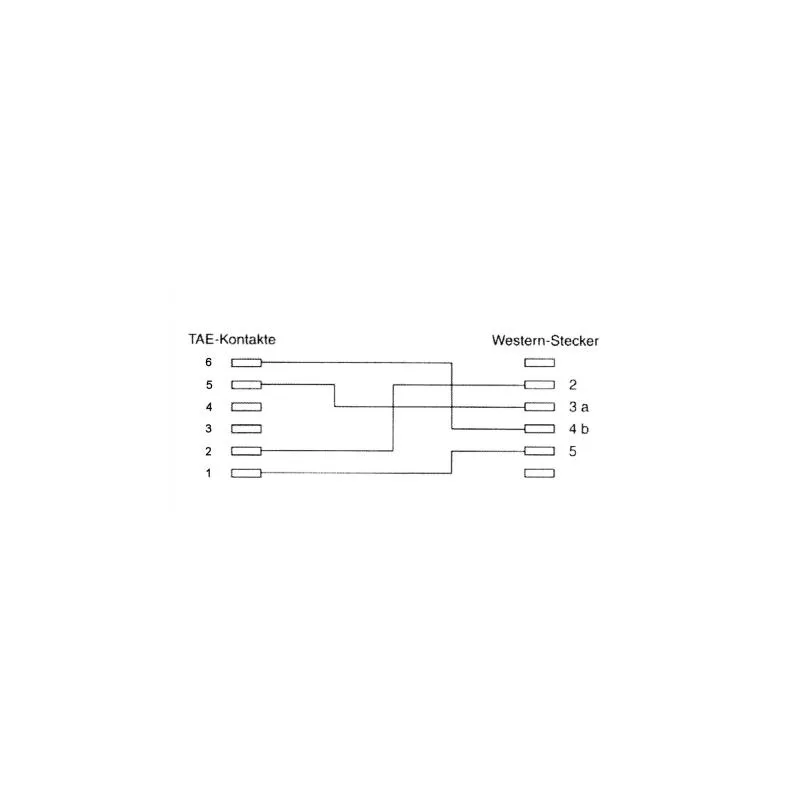InLine® TAE-N Anschlusskabel TAE-N zu RJ11 (6P4C)