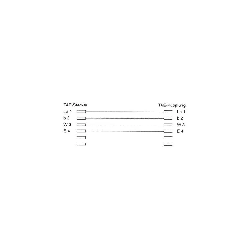 InLine® TAE-F Verlängerung TAE-F Stecker / Buchse InLine® TAE-F Verlängerung TAE-F Stecker / Buchse