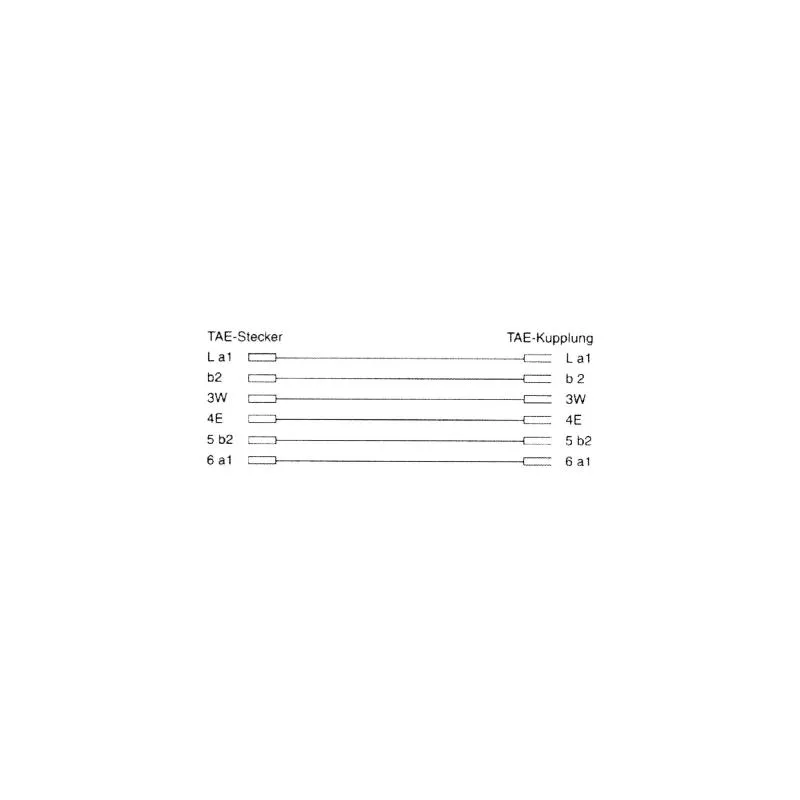 InLine® TAE-N Verlängerung TAE-N Stecker / Buchse InLine® TAE-N Verlängerung TAE-N Stecker / Buchse
