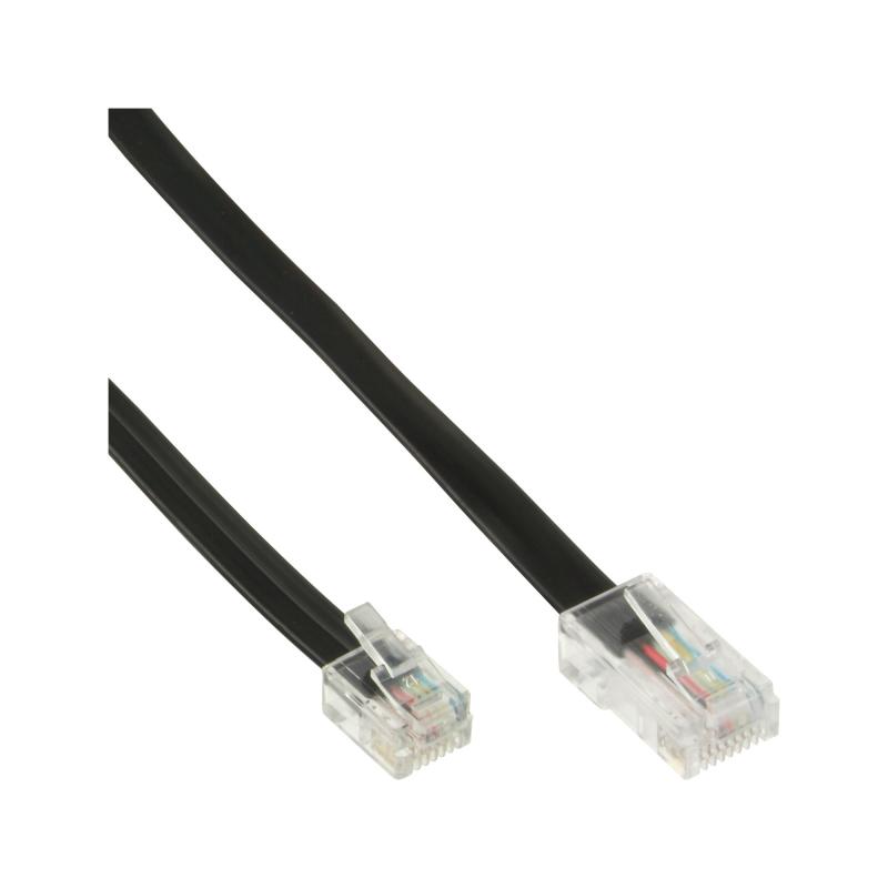 InLine® Modularkabel RJ45 zu RJ11 Stecker / Stecker 4adrig