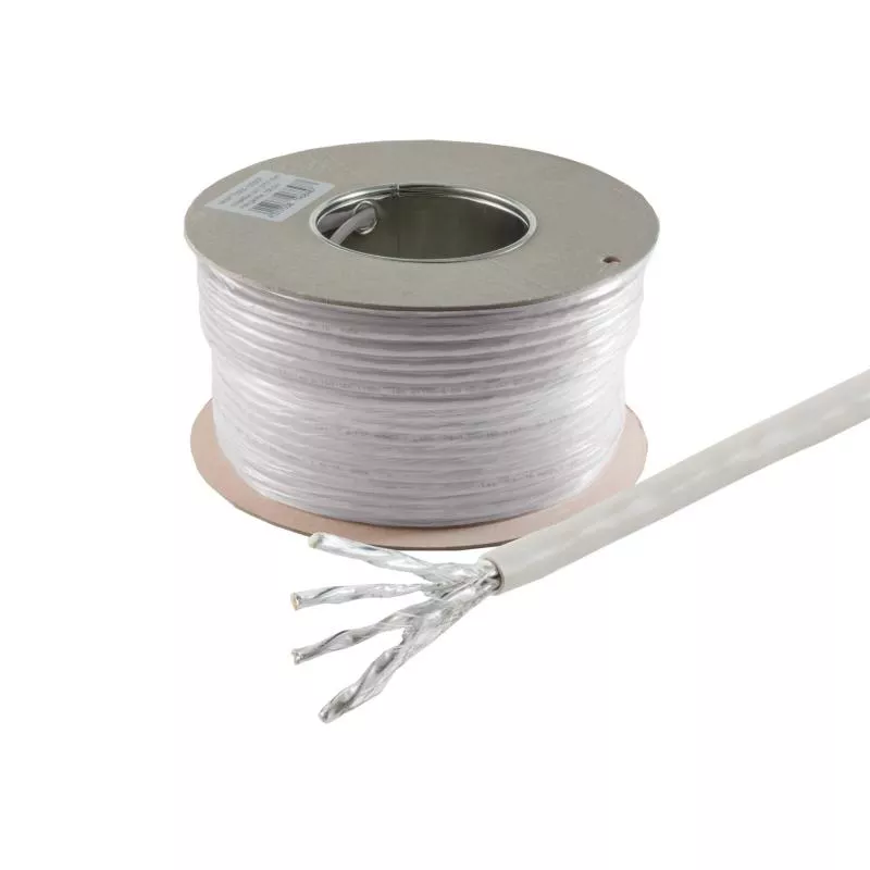 Cat 5E Verlegekabel, F/UTP, AWG24, LSZH, 100 MHz, Eca, Grau Cat 5E Verlegekabel, F/UTP, AWG24, LSZH, 100 MHz, Eca, Grau