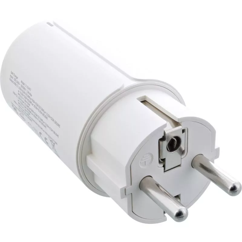 InLine® USB PD Netzteil, GaN Ladegerät, 3-Port, Dual USB-C + USB-A, 65W, weiß InLine® USB PD Netzteil, GaN Ladegerät, 3-Port, Dual USB-C + USB-A, 65W, weiß
