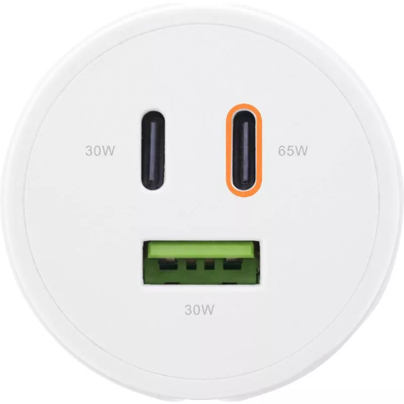 InLine® USB PD Netzteil, GaN Ladegerät, 3-Port, Dual USB-C + USB-A, 65W, weiß InLine® USB PD Netzteil, GaN Ladegerät, 3-Port, Dual USB-C + USB-A, 65W, weiß