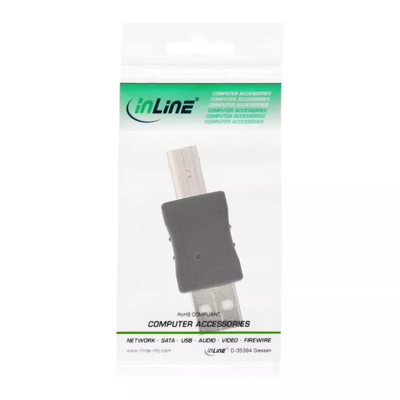InLine® USB 2.0 Adapter Stecker A auf Stecker B