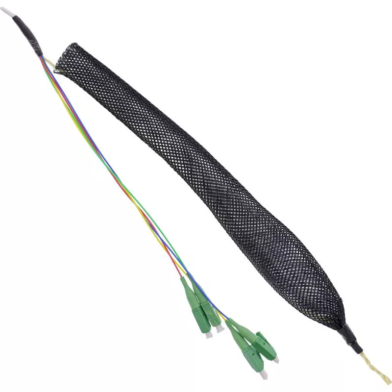 LWL Anschlussbox vorkonfektioniert – 4x LC/APC 9/125µm, 50m