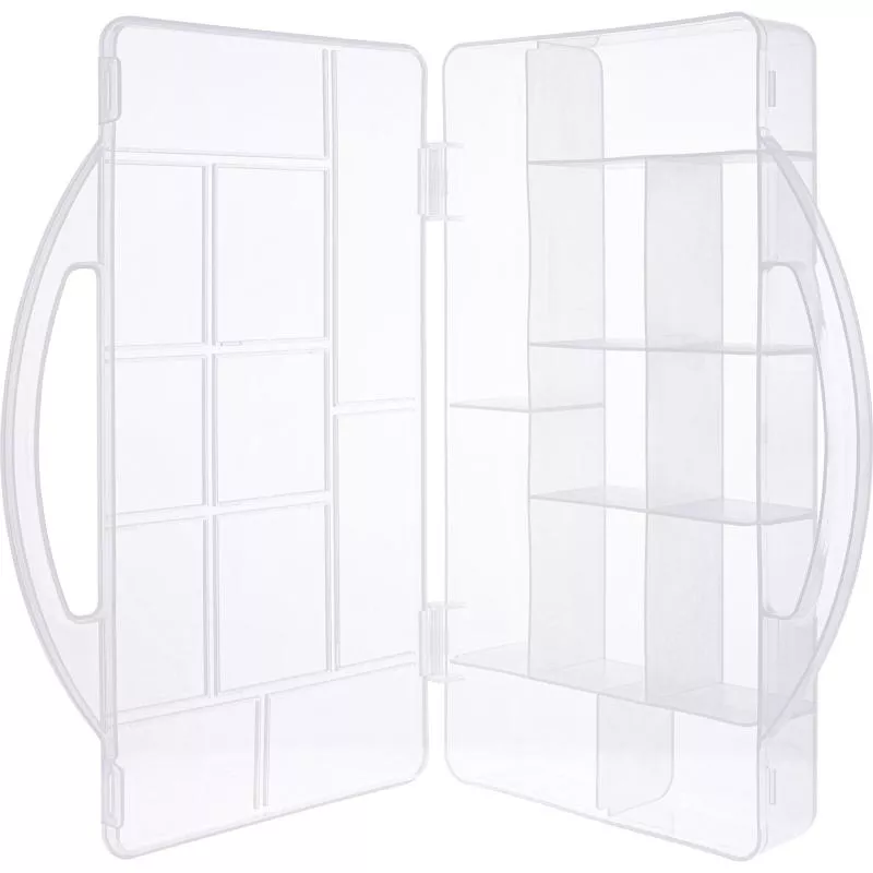 InLine® Kleinteilebox, 11 Fächer, Abmessungen: 271x186x40mm, transparent