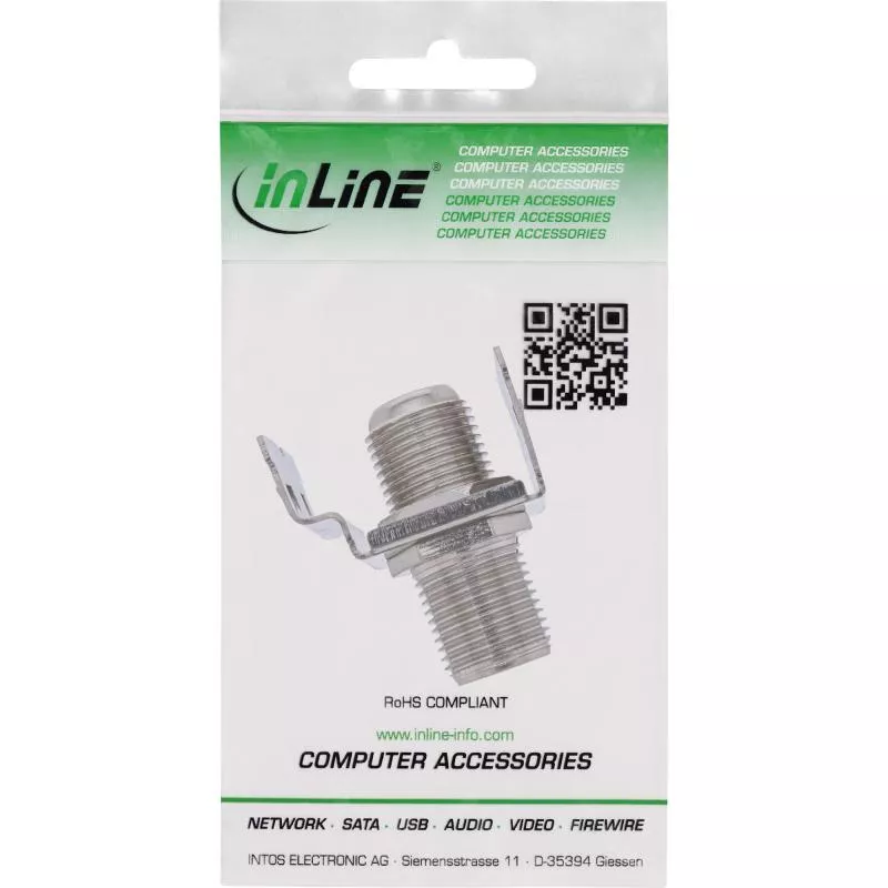 Keystone SAT-Kupplung mit F-Buchsen – Snap-In Metallausführung Keystone SAT-Kupplung mit F-Buchsen – Snap-In Metallausführung