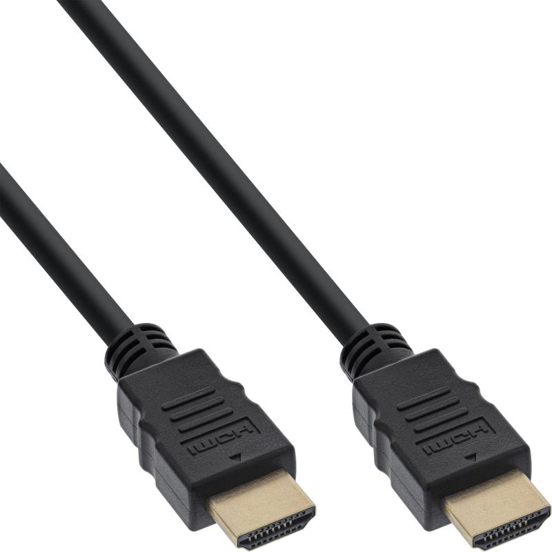 InLine® HDMI 2.0b High Speed Standard Kabel, Ethernet, Stecker Stecker, schwarz