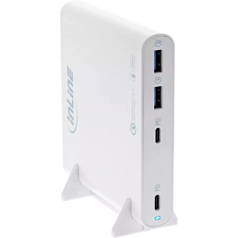InLine® USB Netzteil, GaN Ladegerät, 4-Port, 2x USB-C + 2x USB-A, 120W, weiß InLine® USB Netzteil, GaN Ladegerät, 4-Port, 2x USB-C + 2x USB-A, 120W, weiß