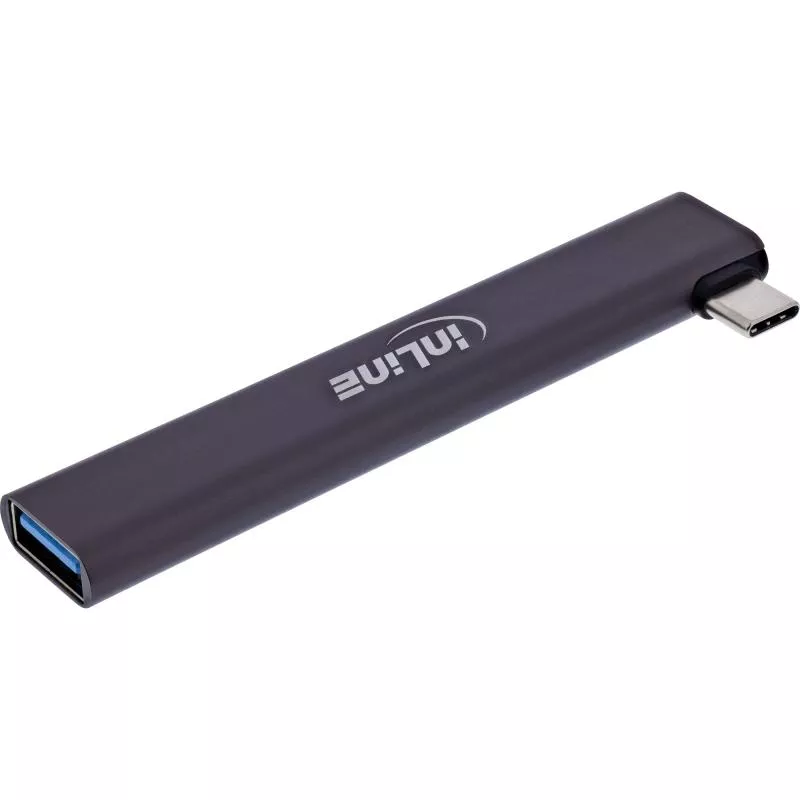 InLine® Slim USB-C Hub, 4-Port, USB 3.0 + 3x USB 2.0, schmale Bauform