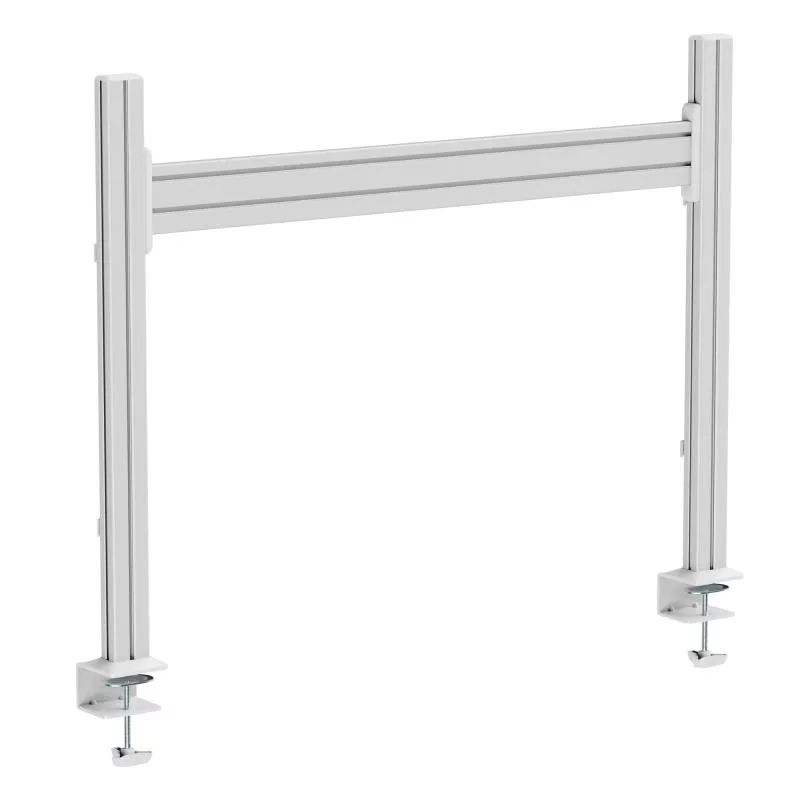 Slatwall Tischhalterung – 1m Aluminium-Panel mit 2 Stützen (0,86m)
