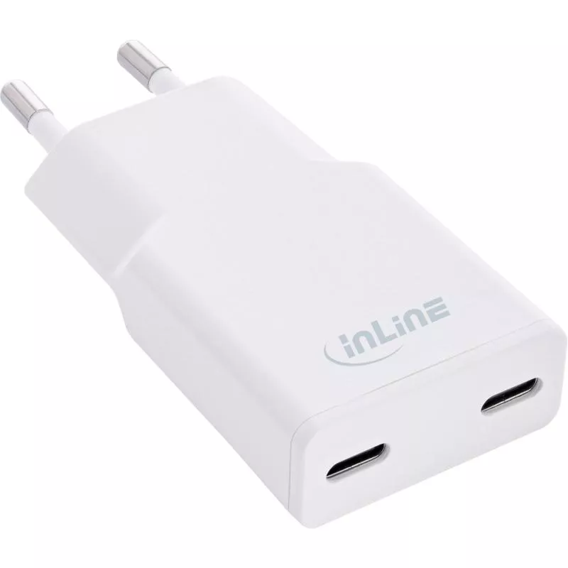 InLine® USB Netzteil Ladegerät Dual USB-C, PD, PPS, 30W, weiß InLine® USB Netzteil Ladegerät Dual USB-C, PD, PPS, 30W, weiß